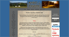 Desktop Screenshot of povesti.zvysociny.com
