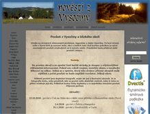 Tablet Screenshot of povesti.zvysociny.com